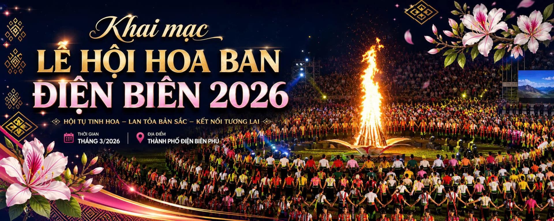 Khai mạc lễ hội Hoa Ban Điện Biên 2026
